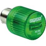 Lámpara led verde para baliza 220 Vac, IKML220Y, EMAS
