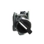 SELECTOR MANETA CORTA 2 POSIC METAL NEGRO ø22MM 1NA HARMONY XB4BD21, SCHNEIDER